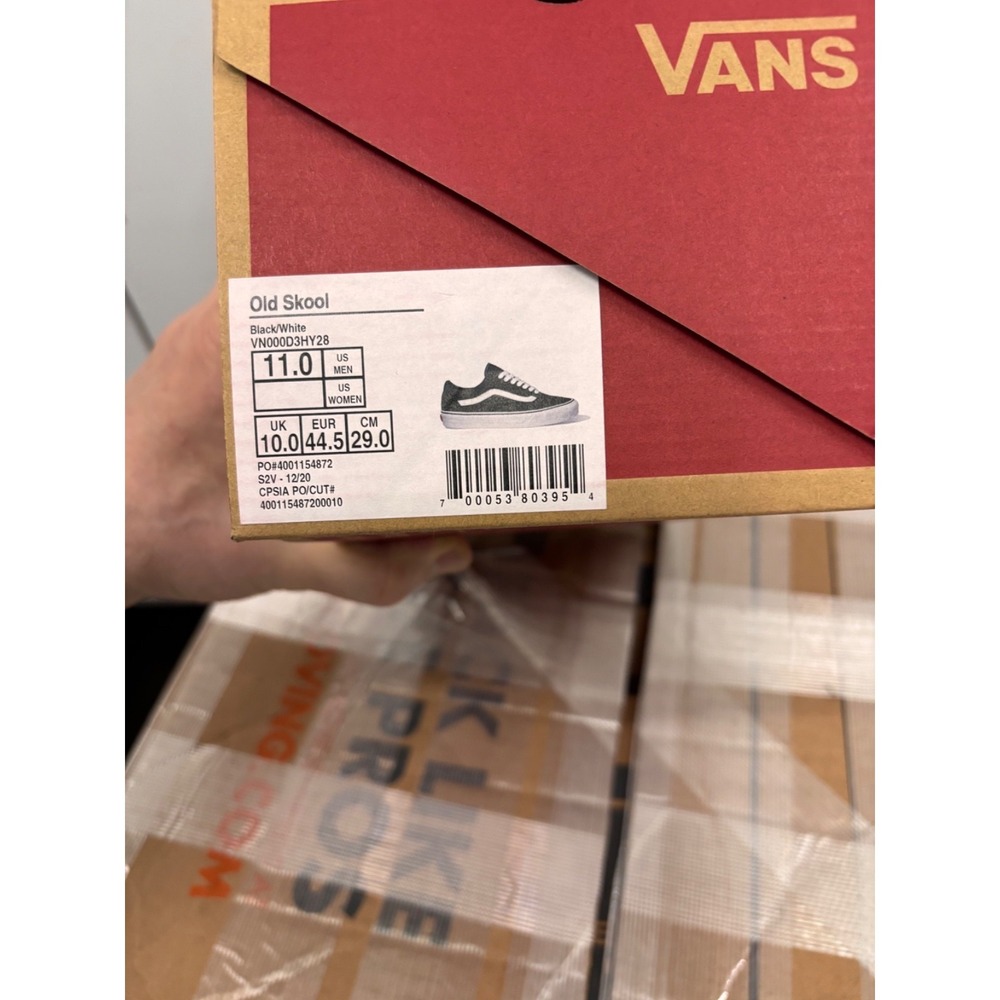 New VANS Mens OLD SKOOL BLACK VN000D3HY28 US M 11